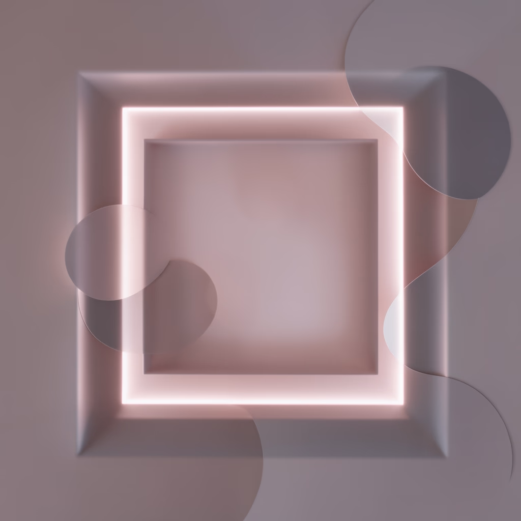 Rose — Nested rectangles in velvet.