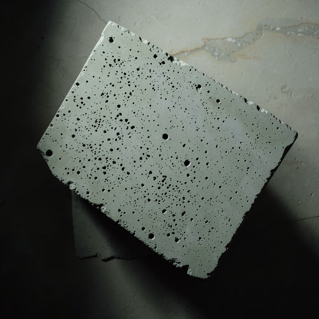 Break — Offset planes in concrete.