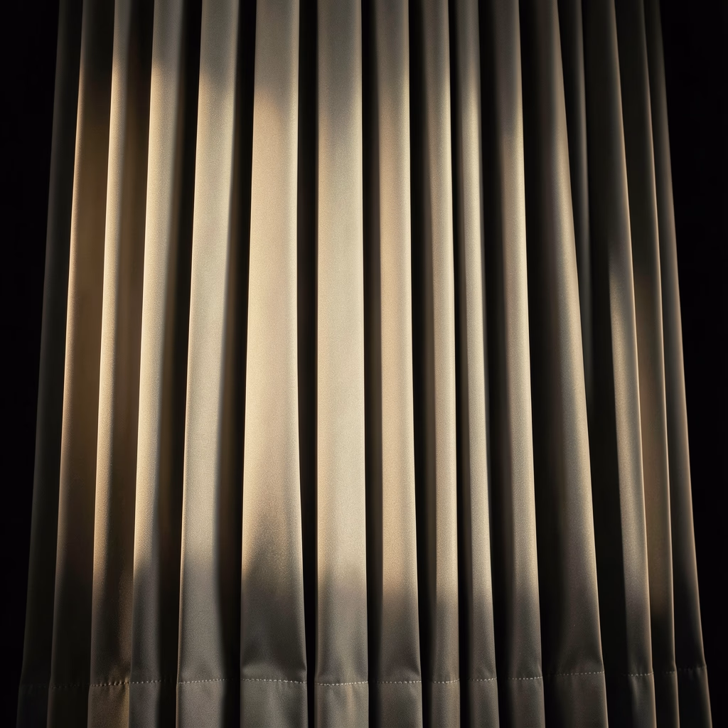 Hem — Towering pleats cut by a low horizontal seam.