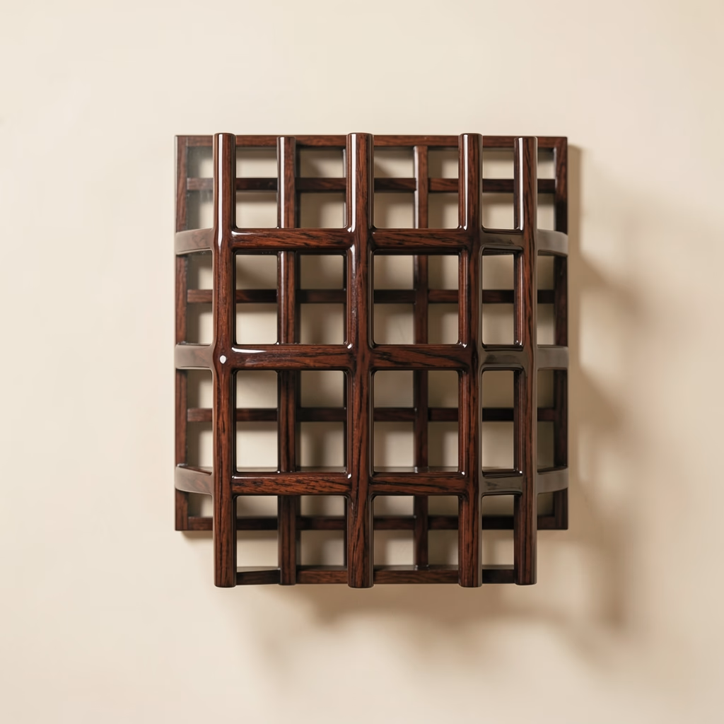 Grid Field — Order breaks at the center.