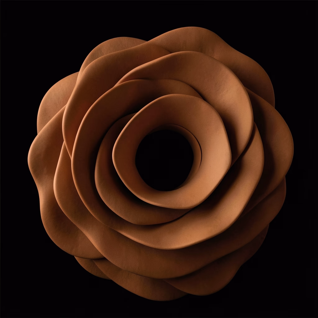 Black Soft Forms — soft forms in black, dense arrangement