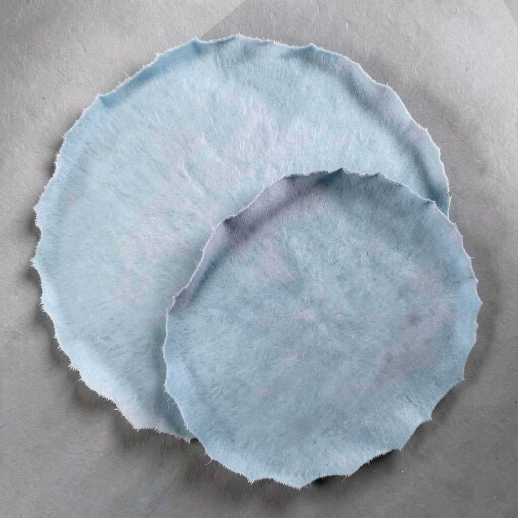 Minimal Blue Pools — stained pools in blue, sparse arrangement