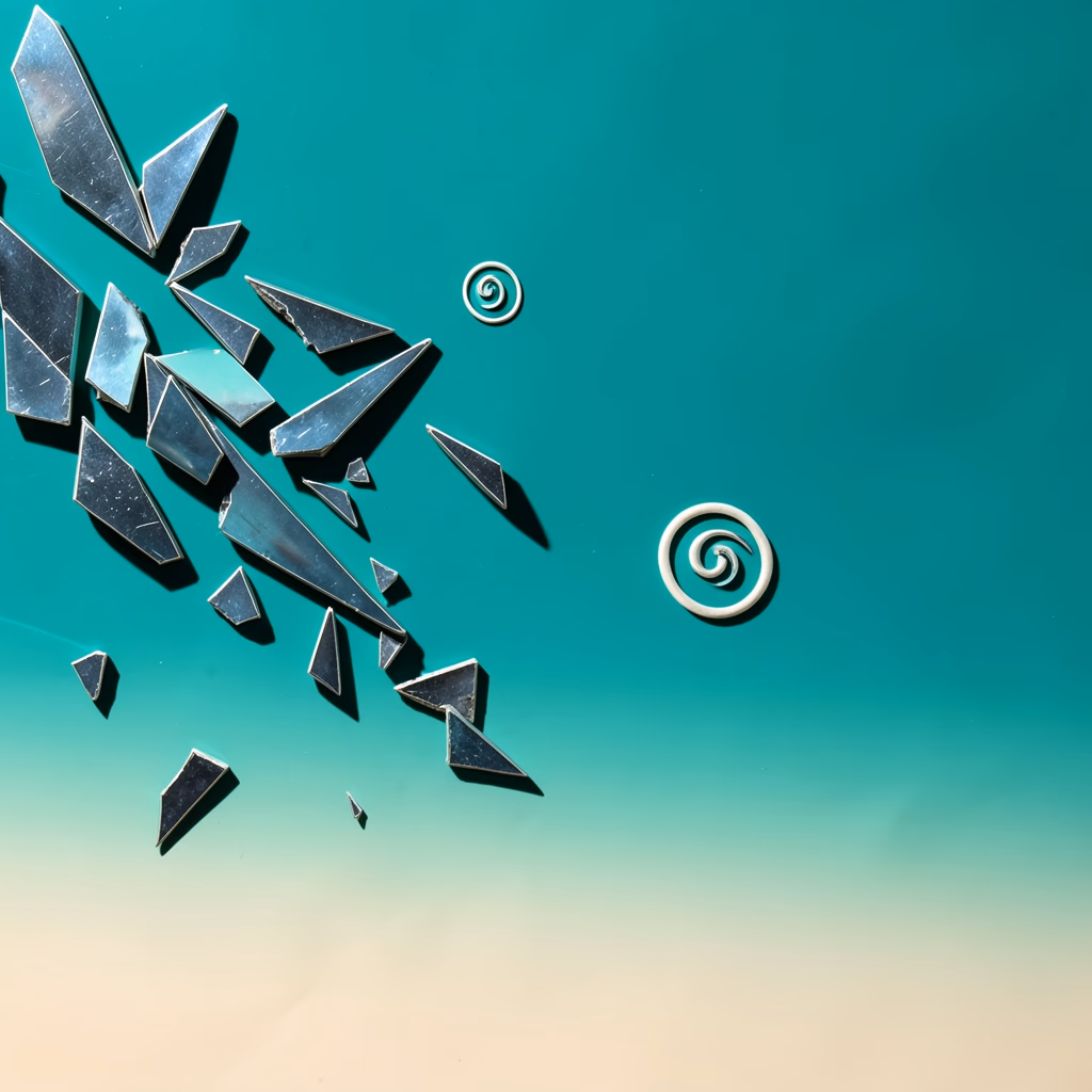 Dense Angular Shards — angular shards in white, dense arrangement