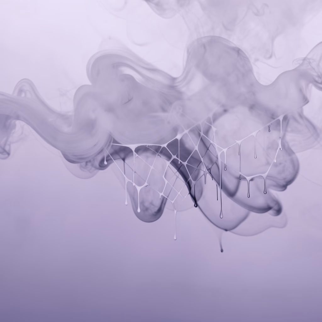 Layered Violet Forms — soft forms in violet, layered arrangement