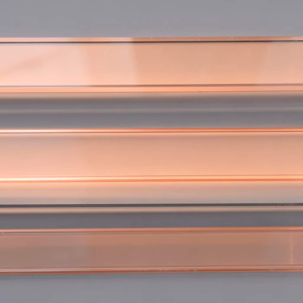 Balanced Rose Bands — parallel bands in rose, balanced arrangement