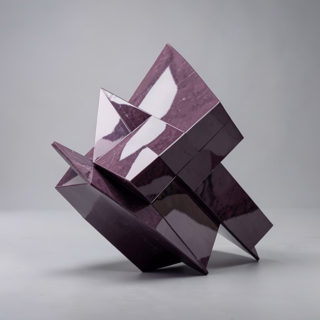 Repeated Folded Planes — folded planes in violet, repeated arrangement