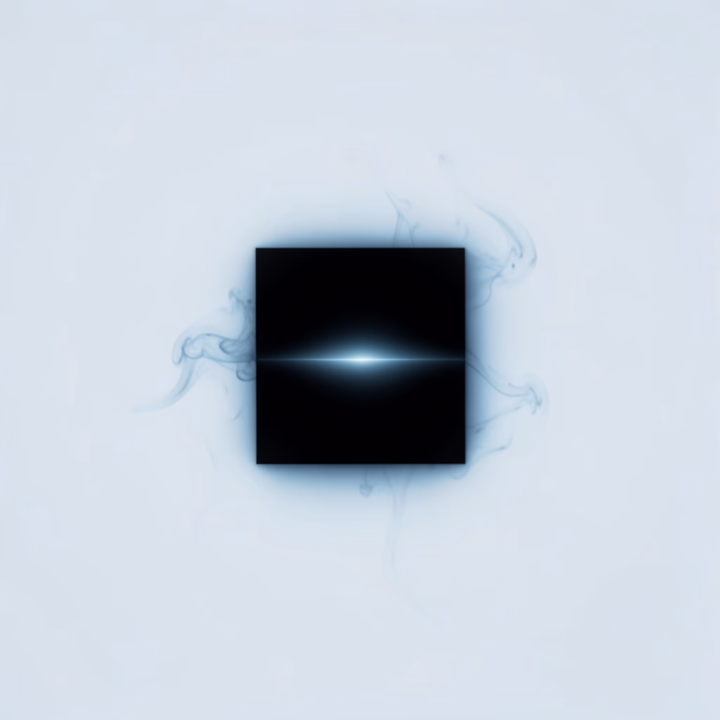 Smoke Square — rectangular planes in black, sparse arrangement