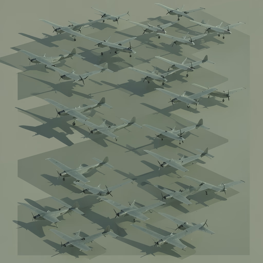Grids — broken grid in green, balanced arrangement