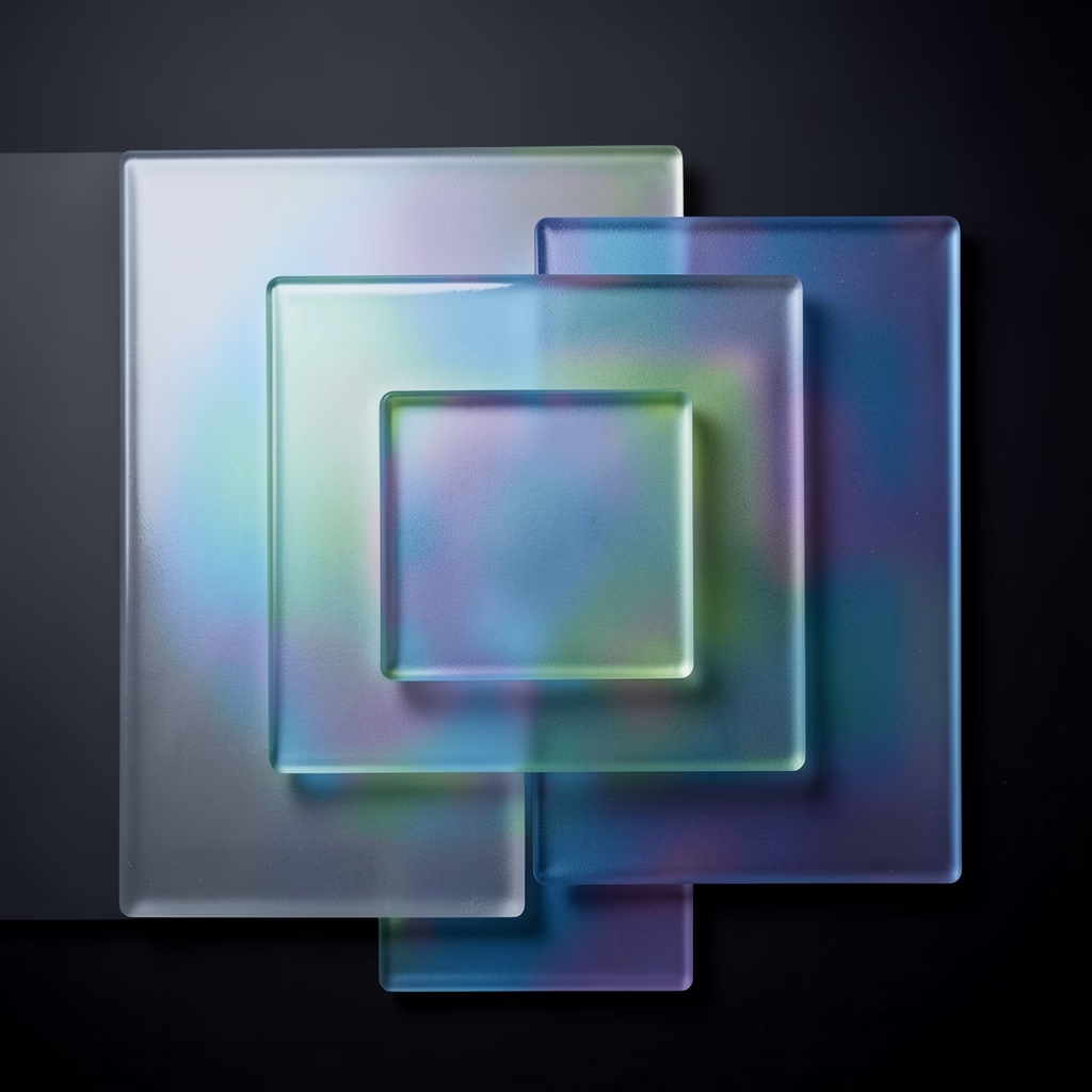 Rectangles — nested squares in violet, sparse arrangement