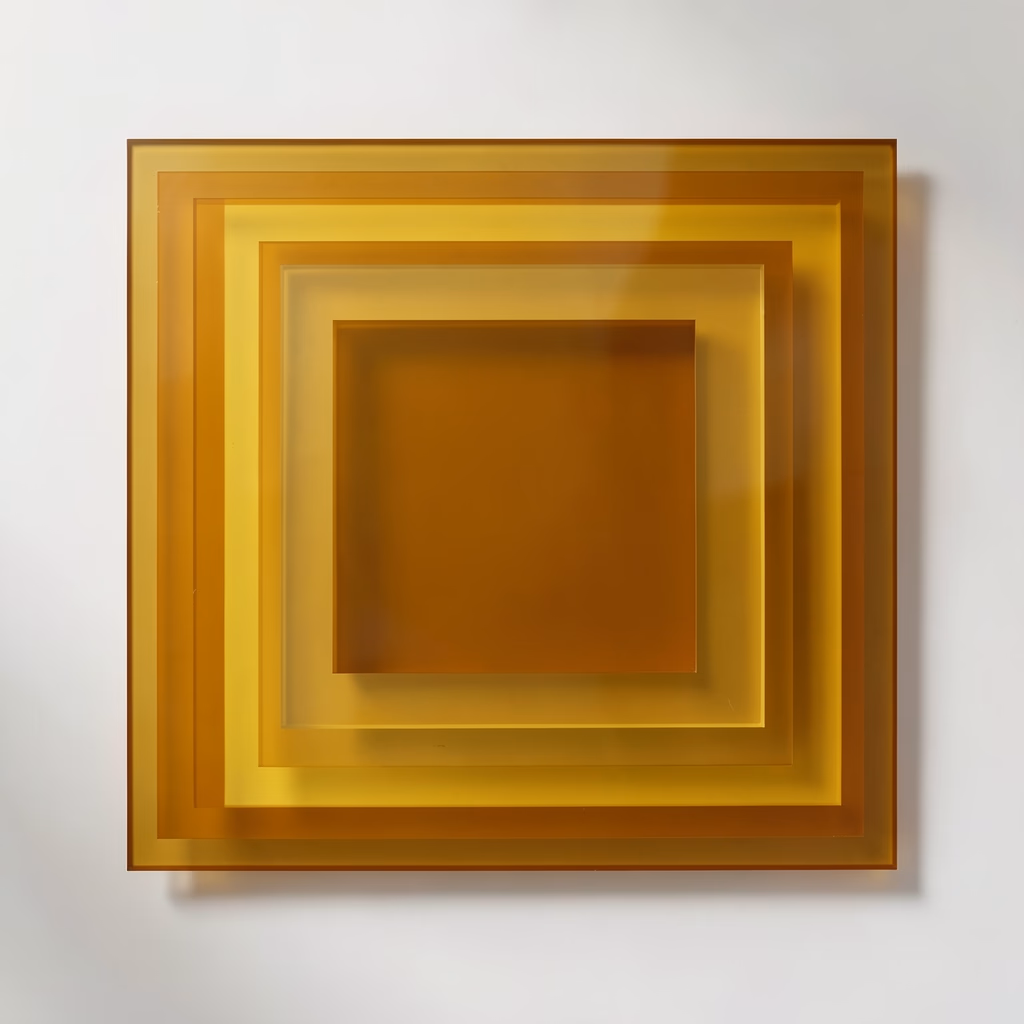 Squares — nested squares in red, sparse arrangement